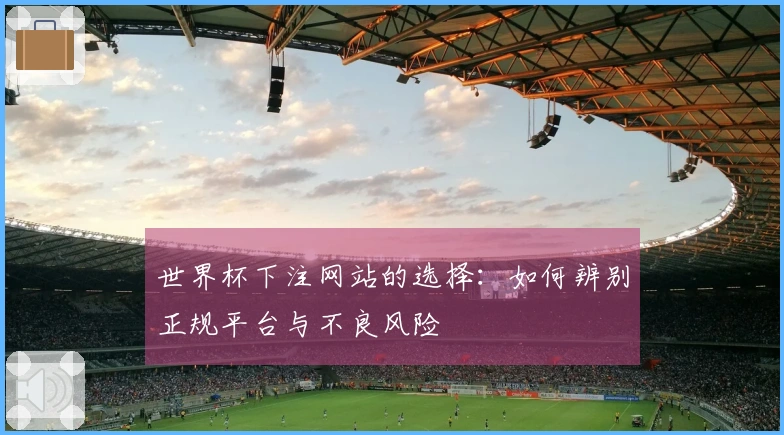 世界杯下注网站的选择：如何辨别正规平台与不良风险